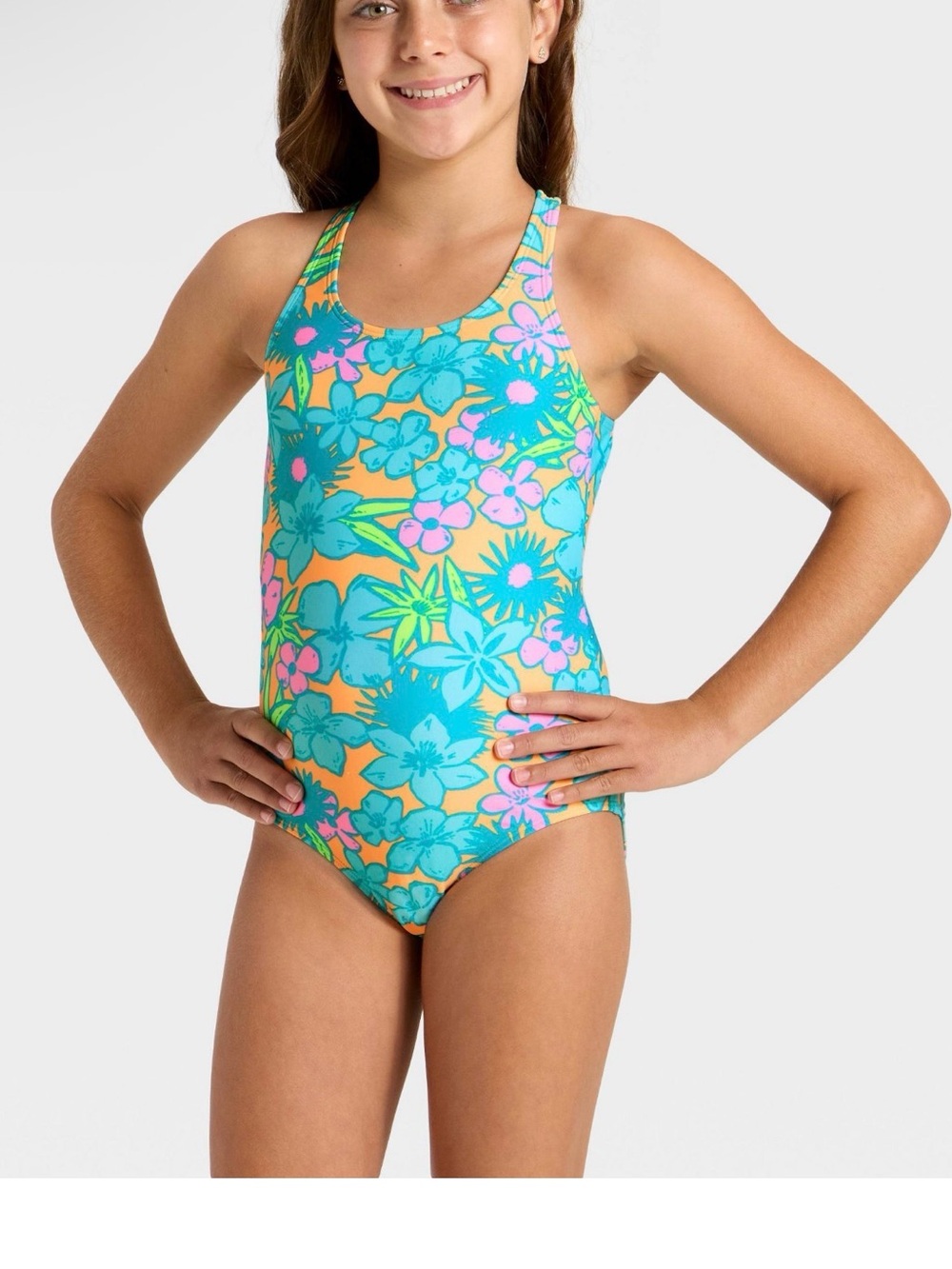Cat & Jack Floral One-Piece Swimsuit